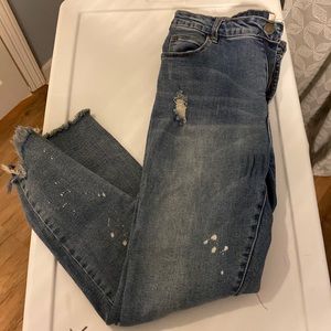 Cotton on skinny distressed jeans